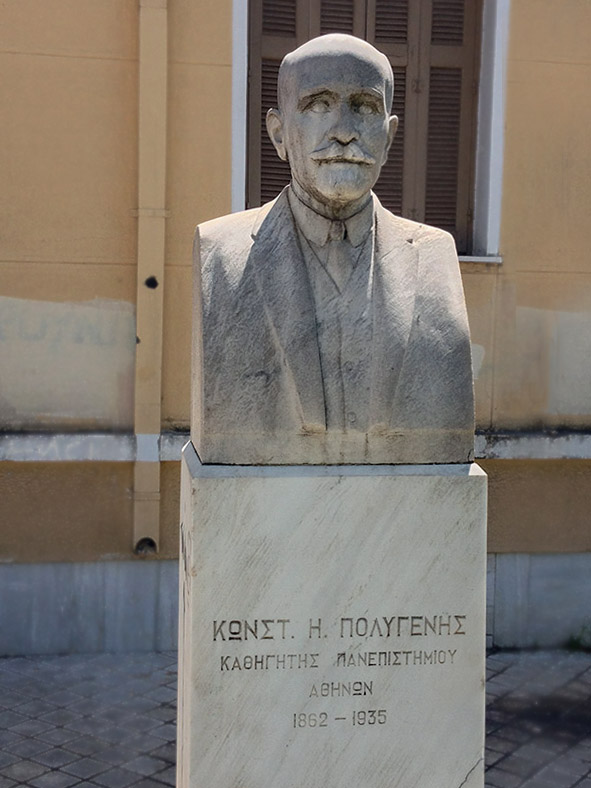 Άγαλμα προς τιμήν του Κωνσταντίνου Πολυγένη στο Άργος